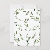 Greenery Adventure Baby shower Adventure Antwoord (Achterkant)