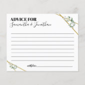 Greenery Advice voor twee tweetalige doucherekaart (Voorkant)