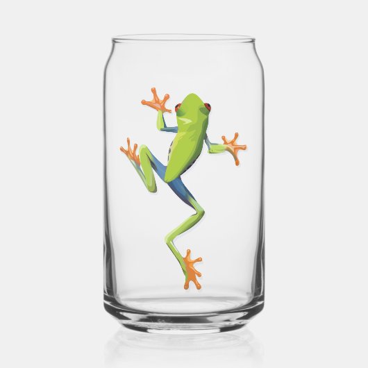 Greenery Amphibian Tree-Frog Blikvorm Glas (Voorkant)