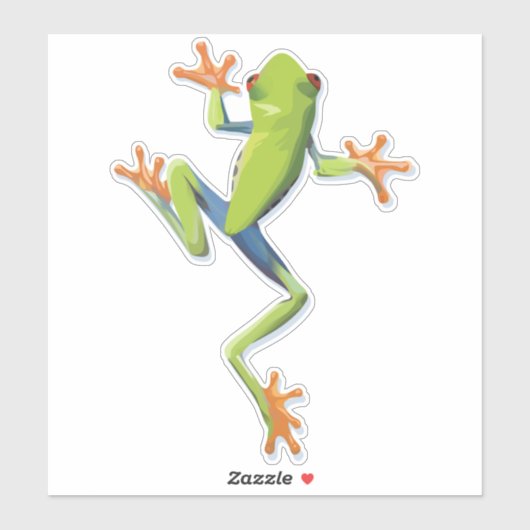 Greenery Amphibian Tree-Frog Sticker (Vel)