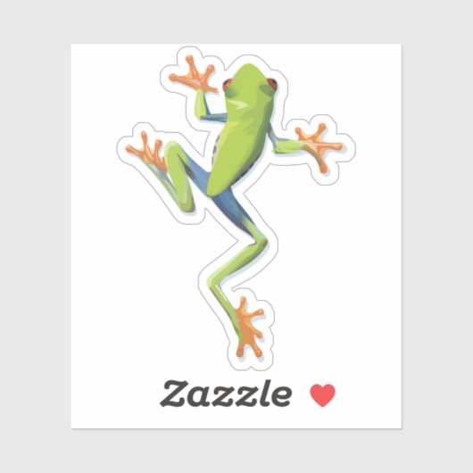 Greenery Amphibian Tree-Frog Sticker (Vel)