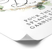 Greenery and Gold Bridal Shower Mimosa Bar Poster (Hoek)