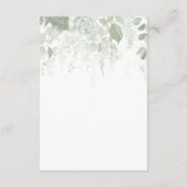 Greenery and Gold Leaf Schedule of Events Informatiekaartje (Achterkant)