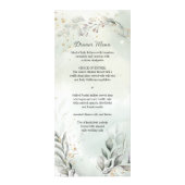 Greenery and Gold Wedding Menu (Voorkant)