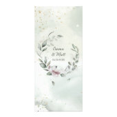 Greenery and Gold Wedding Menu (Achterkant)