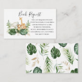 Greenery and Safari Animals Book Request Informatiekaartje (Voorkant / Achterkant)