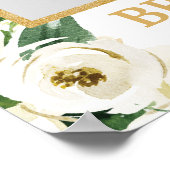 Greenery and White Floral Photo Prop Lijst Boho Poster (Hoek)