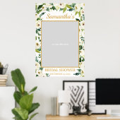 Greenery and White Floral Photo Prop Lijst Boho Poster (Thuiskantoor)