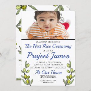 Greenery Annaprashan Kaart