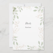 Greenery Arch Baptisme Kaart (Achterkant)