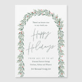 Greenery Arch Business Holiday Magnetic Kaart (Voorkant)