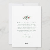 Greenery Arch Modern Script 2 Photo Christmas Feestdagenkaart (Achterkant)