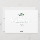 Greenery Arch Modern Script Foto Kerstmis Feestdagenkaart (Achterkant)