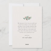 Greenery Arch Modern Script Foto Kerstmis Feestdagenkaart (Achterkant)