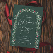 Greenery Arch Modern Script-kerstfeest Kaart