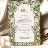 Greenery Art Nouveau Love Union Uitnodiging