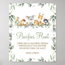 Greenery Australian Animals Pacifier Hunt Game