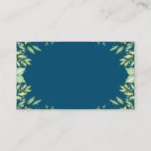 Greenery Autumn Pumpkin Baby shower Diaper Raffle Informatiekaartje (Achterkant)