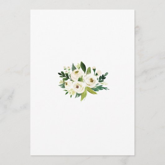 Greenery Baby Bingo Cards voor Baby shower Kaart (Achterkant)