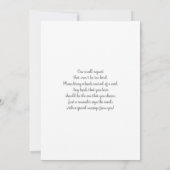 Greenery Baby in Bloom Baby shower Invitation Kaart (Achterkant)