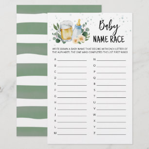 Greenery Baby is Baby naam Race Game