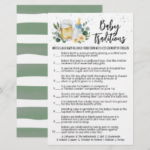 Greenery Baby is het brouwen van Baby tradities