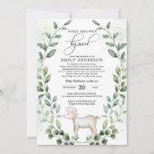 Greenery Baby Lamb Shower by Mail Quarantine Kaart (Voorkant)