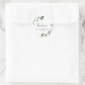 Greenery baby shower bedankt jullie om stickers (Tas)