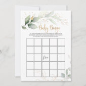 Greenery Baby shower Bingo/Traits de Uitnodiging v (Voorkant)