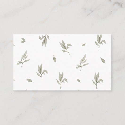 Greenery Baby shower Books for Baby, Book in Lieu Informatiekaartje (Achterkant)