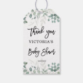 Greenery Baby shower Cadeaulabel (Voorkant)