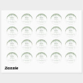 Greenery Baby shower Dank u Sticker (Vel)