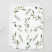 Greenery Baby shower door Mail Lange afstand Meisj Kaart (Achterkant)