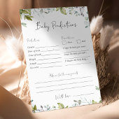 Greenery Baby shower Game - Baby voorspellingen