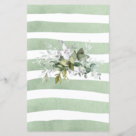 Greenery Baby shower Game - Wat zei papa? (Achterkant)