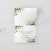 Greenery Baby shower Hartelijk dank Bedankkaart (Binnen)