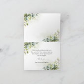 Greenery Baby shower Hartelijk dank Bedankkaart (Binnen)