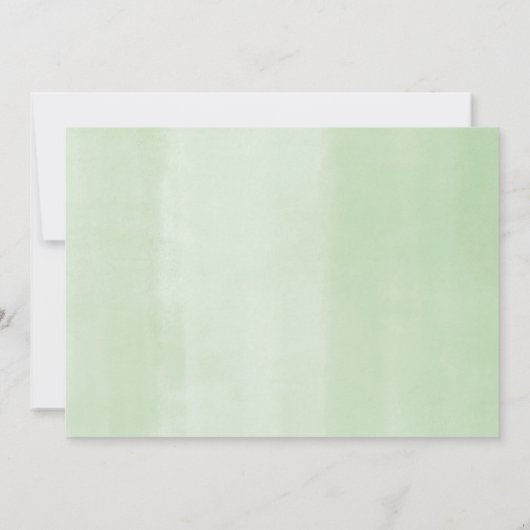 Greenery baby shower Het is een jongensgroen goudb Kaart (Achterkant)