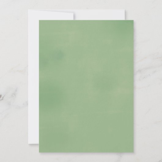 Greenery Baby shower Invitation Baby shower Kaart (Achterkant)