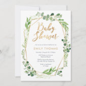 Greenery Baby shower Invitation - genderneutraal Kaart (Voorkant)