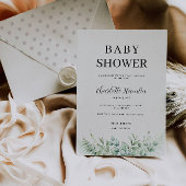 Greenery Baby shower Invitation Kaart