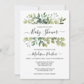 Greenery Baby shower Kaart (Voorkant)