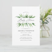 Greenery Baby shower Kaart (Staand voorkant)