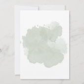 Greenery Baby shower Kaart (Achterkant)