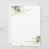 Greenery Baby shower Long Distance Baby shower Kaart (Achterkant)