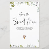 Greenery Baby shower Mini Sign Raad Sweet Mess (Voorkant)