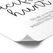 Greenery - baby shower op pacifier jachtspel poster (Hoek)