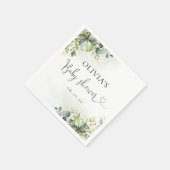 Greenery Baby shower Papier Servet (Hoek)