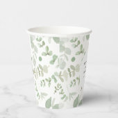 Greenery Baby shower papieren bekers (Rechts)