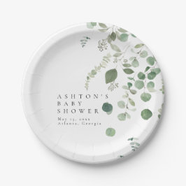 Greenery Baby shower Papieren Bordje